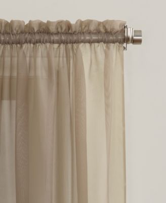 Sheer Voile Rod Pocket Curtain Panel