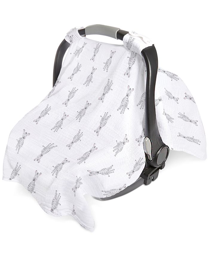 aden by aden + anais Baby Boys & Girls ZebraPrint Cotton Car Seat