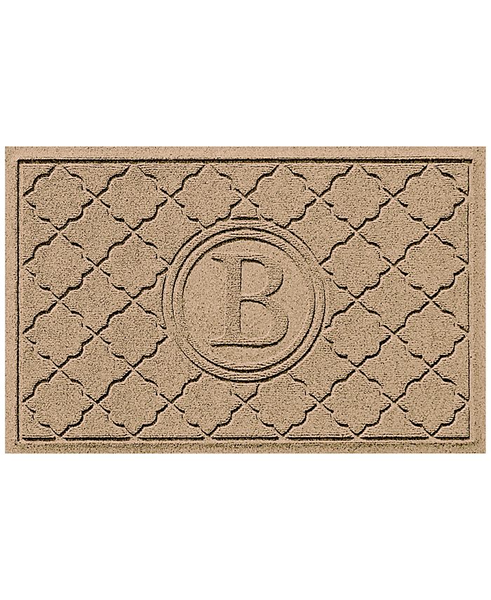 Bungalow Flooring - Bombay Khaki Monogram 2' x 3' Doormat