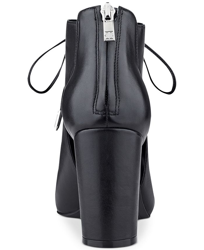 joal leather block heel shooties