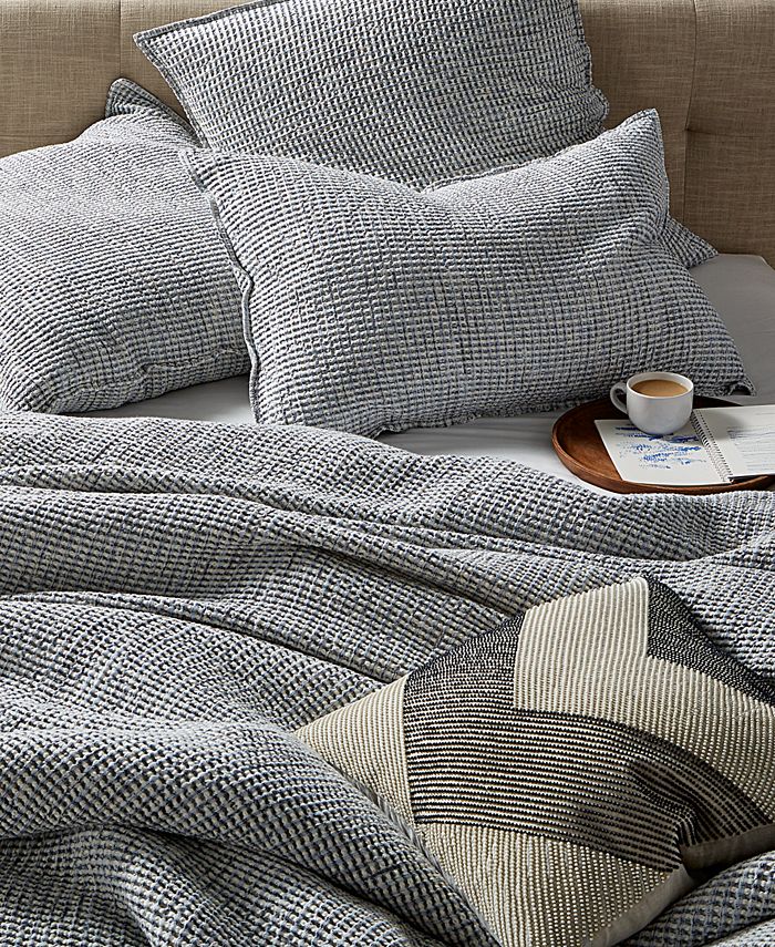 Hotel Collection CLOSEOUT! Waffle Weave Chambray Bedding Collection ...
