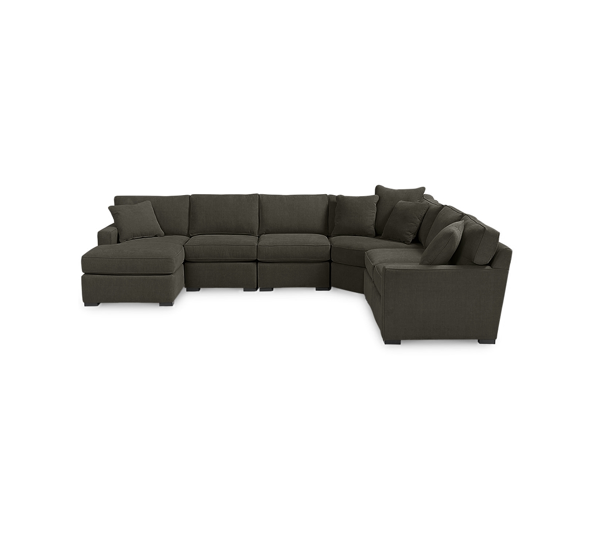 1346283 Radley Fabric 6-Piece Chaise Sectional Sofa, Creat sku 1346283