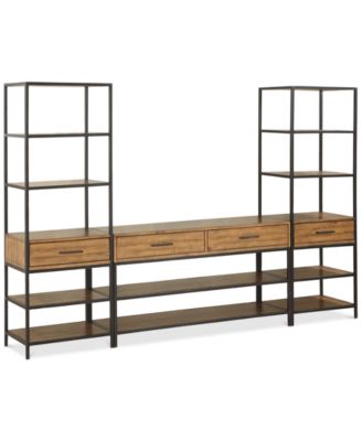 Gatlin Entertainment 3-Pc. Wall Unit (TV Stand & 2 Piers), Created for Macy's