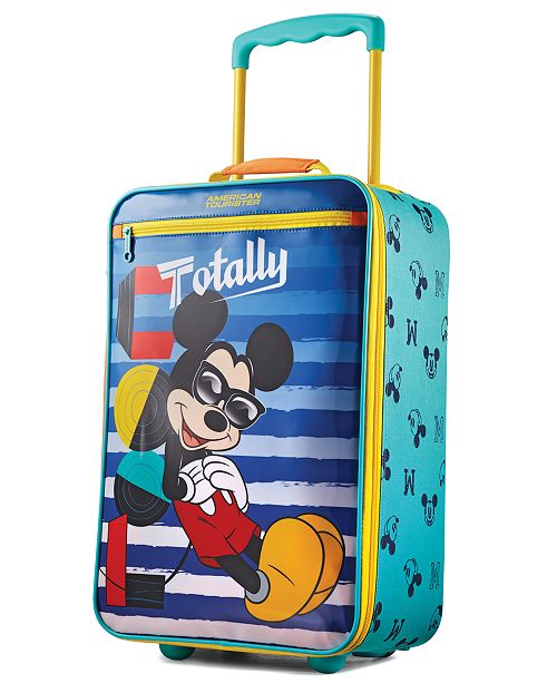 American Tourister Disney Mickey Mouse 18" Softside Rolling Suitcase By & Reviews Luggage Macy's