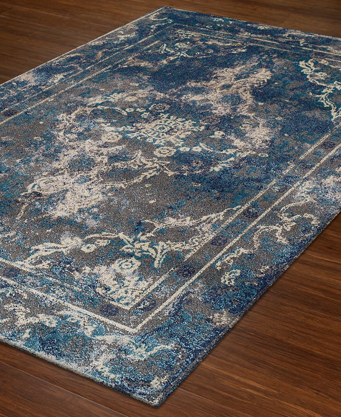 D Style Macy's Fine Rug Gallery Vida VA80 Pewter 7'10" x 10'7" Area Rug
