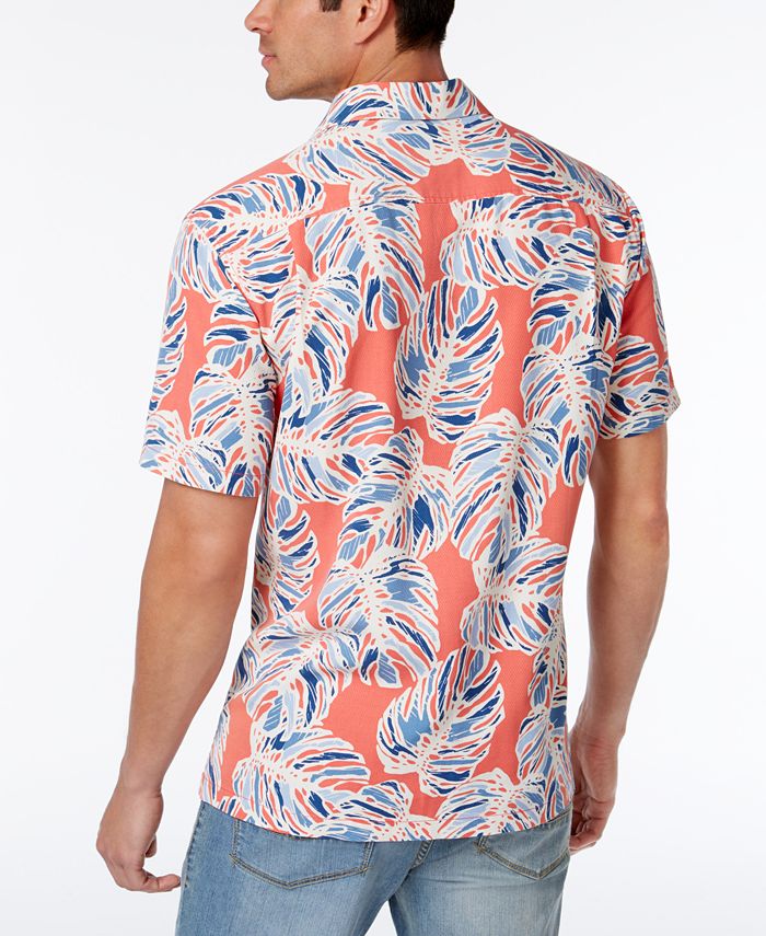 Tommy Bahama Men's Leaf It To Chance Tropical-Print Silk Shirt - Macy's