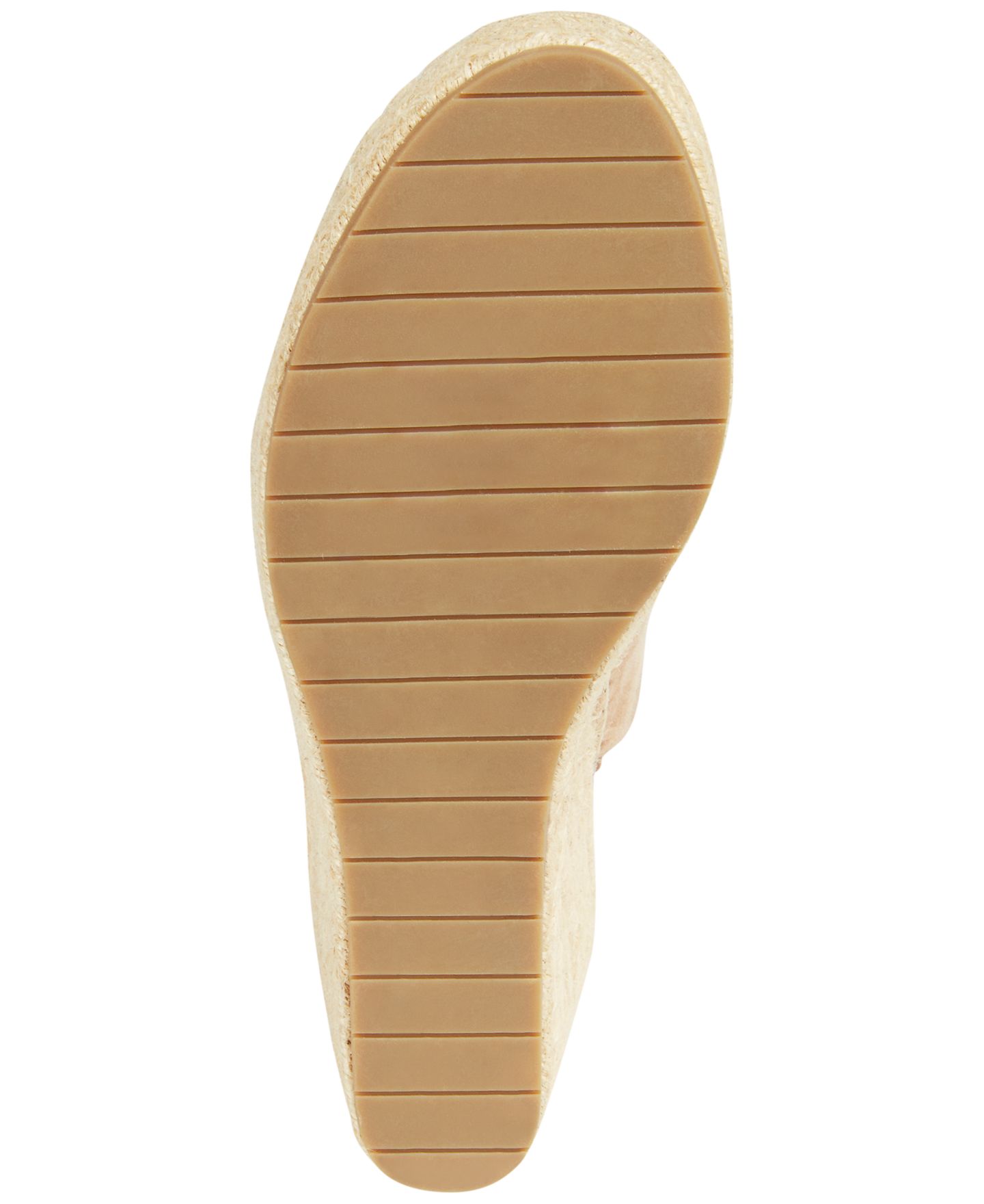 Женские сандалии Kenneth Cole New York Olivia Espadrille Peep-Toe Wedge, цвет: Миндальный — фото 5