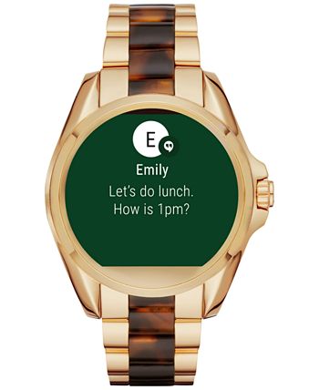 Can you reply to sales messages on michael kors smartwatch