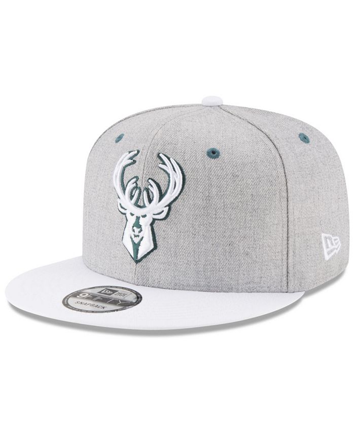 New Era Milwaukee Bucks White Vize 9FIFTY Snapback Cap - Macy's