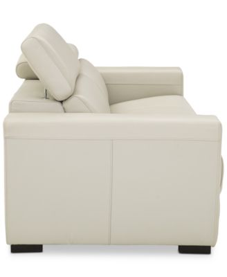 Nevio 82" 2pc Leather Sofa with 2 Power Recliners