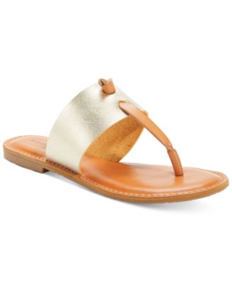 bebe katerina pom pom thong flat sandals