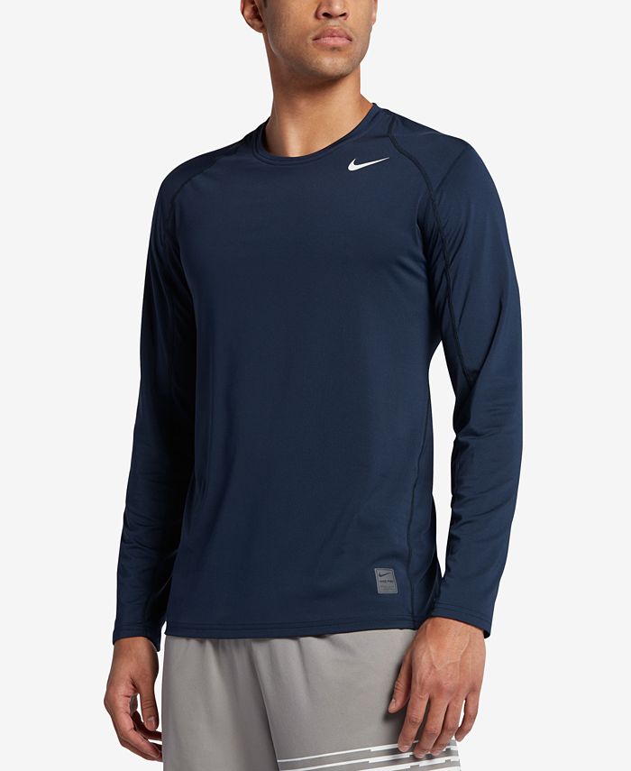 evitar Tacto recuerdos Nike Men's Pro Cool Dri-FIT Fitted Long-Sleeve Shirt - Macy's
