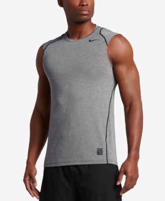 men's sleeveless fitted top nike pro