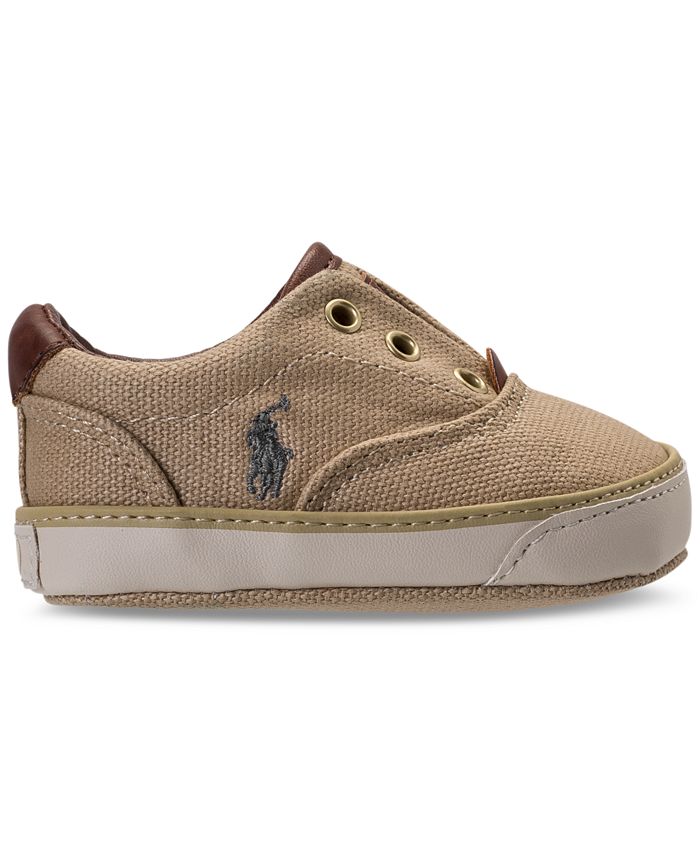 Polo Ralph Lauren Baby Boys' Vito Layette Casual Crib Sneakers from ...