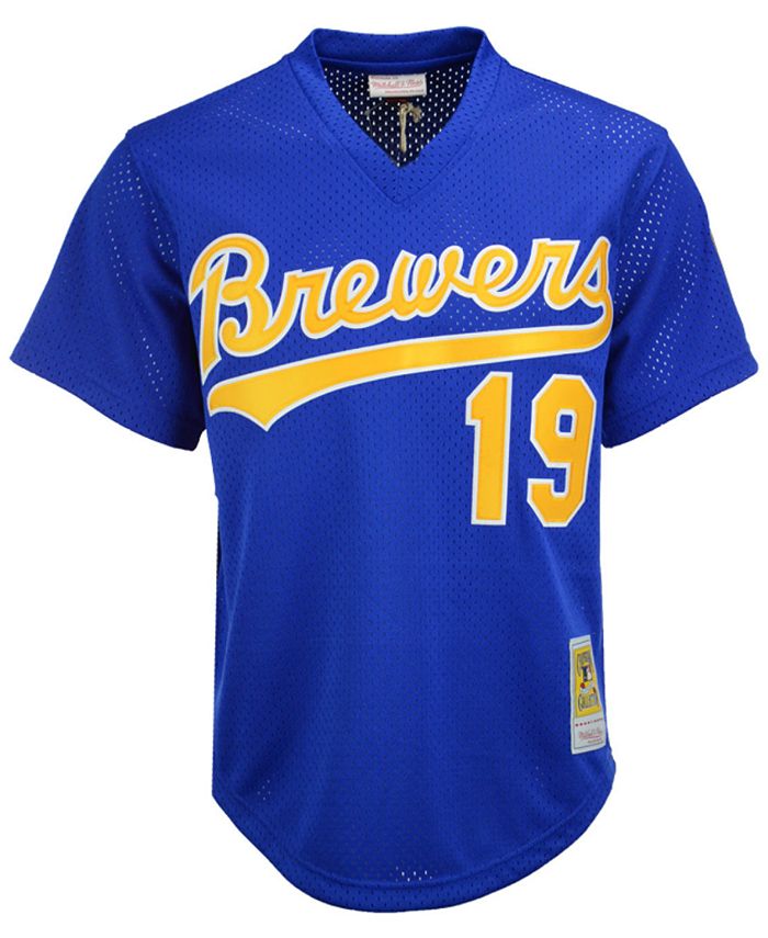 Milwaukee Brewers MLB Robin Yount Mitchell & Ness BP Jersey