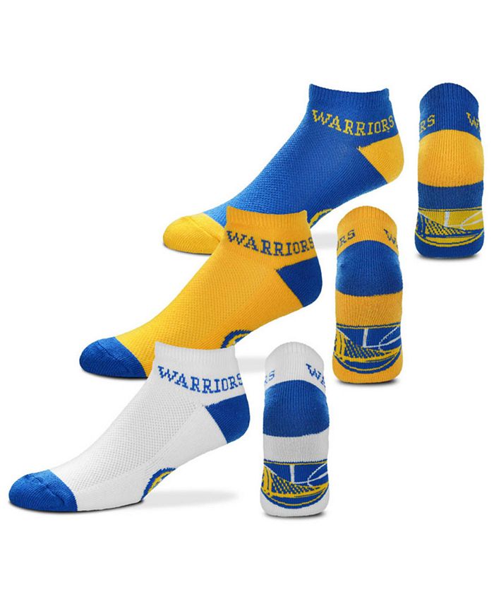For Bare Feet Golden State Warriors 3pack Money No Show Socks - Macy's