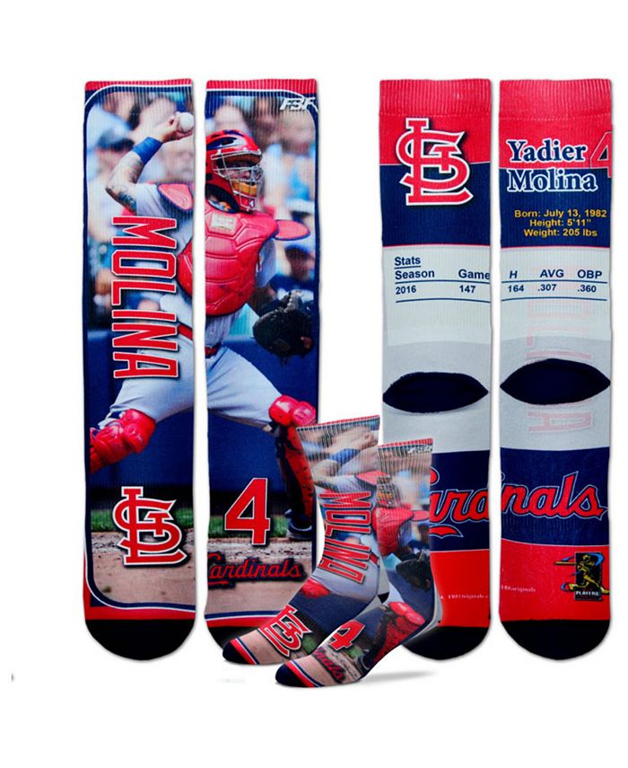 Officially Licensed MLB St. Louis Cardinals Performer II Socks, Size Medium | for Bare Feet