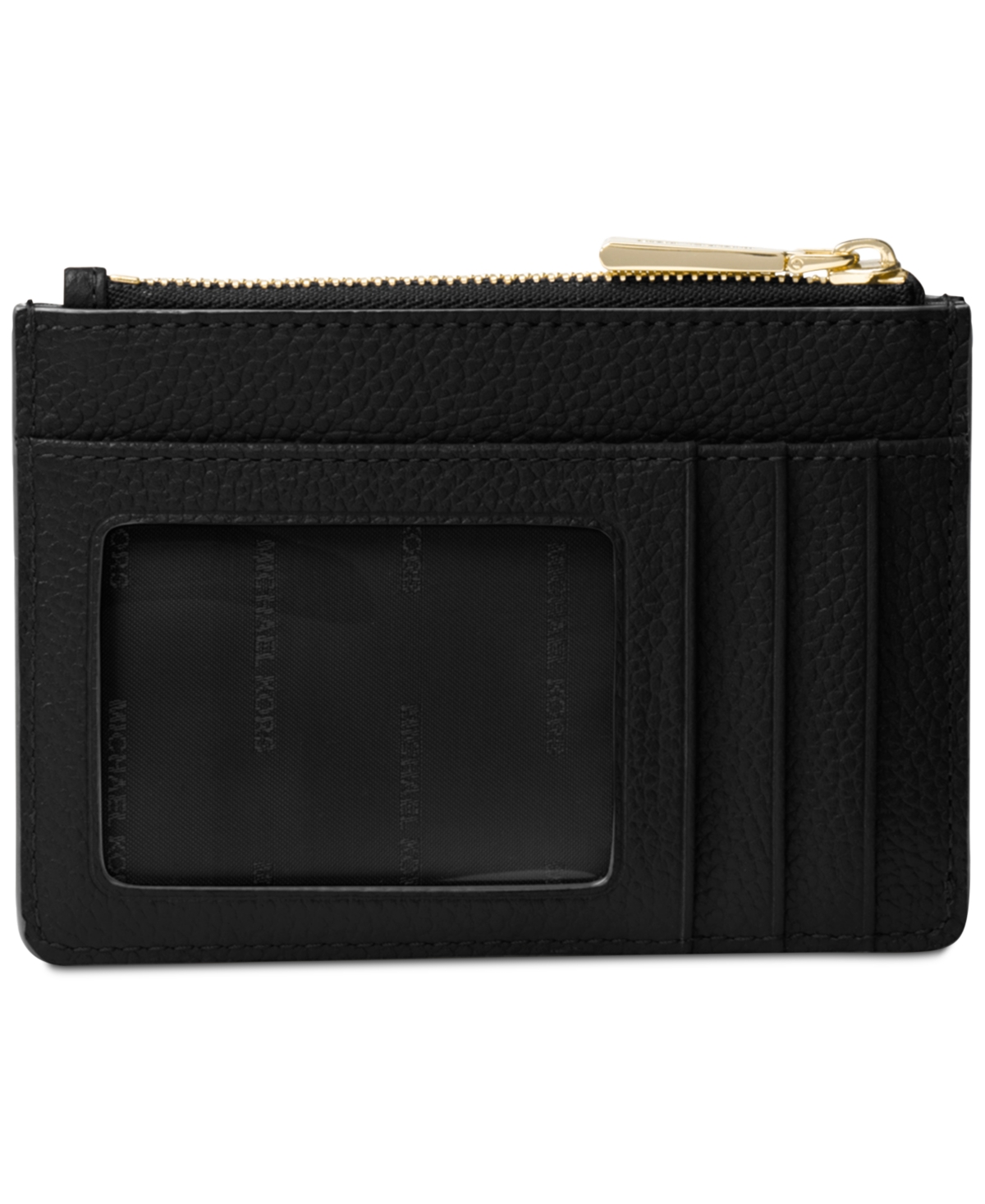 Michael Michael Kors Leather Jet Set Coin Purse -Gold