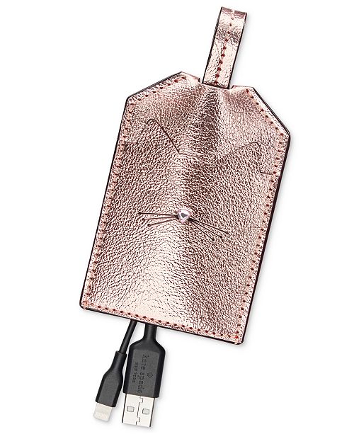 Kate Spade New York Cat Portable Lightning Cable With Case