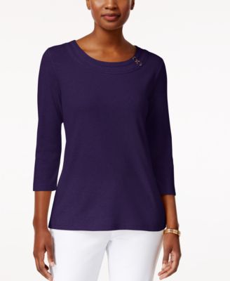 Karen Scott - Petite Ring-Hardware Top
