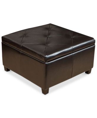 Noble House - Bryden Storage Ottoman, Quick Ship