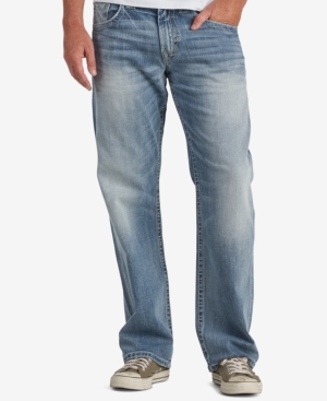 image of Silver Jeans Co. Men-s Gordie Loose Fit Straight Stretch Jeans