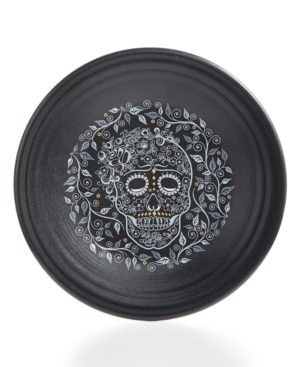 Fiesta Skull and Vine Luncheon Plate