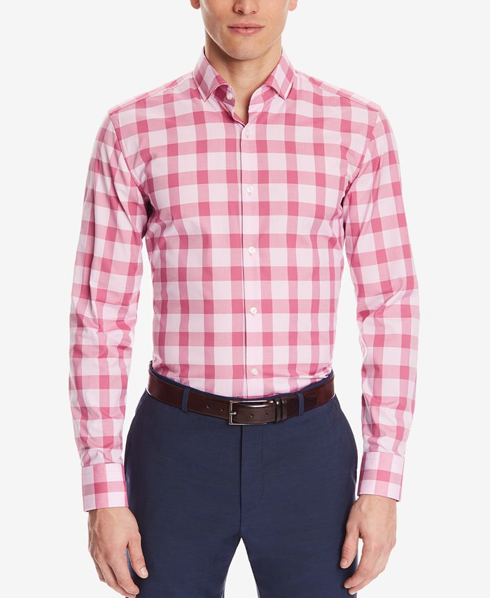 Hugo Boss BOSS Men's SlimFit Cotton Easy Iron Dress Shirt Macy's
