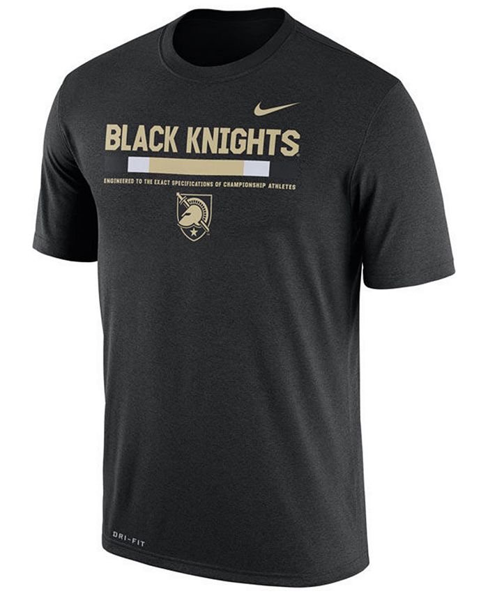 Nike Men's Army Black Knights Legend Staff Sideline T-Shirt - Macy's