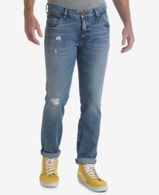 Wrangler Men's 70th Anniversary Collection Larston Slim Tapered Ripped ...