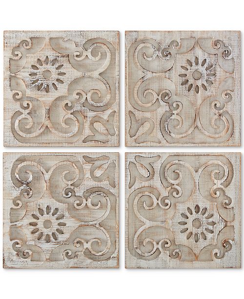 Graham & Brown Moroccan 4Pc. Light Wood Panel Wall Art & Reviews