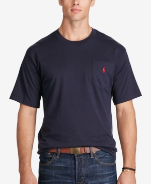 image of Polo Ralph Lauren Men-s Big & Tall Crew-Neck Pocket T-Shirt