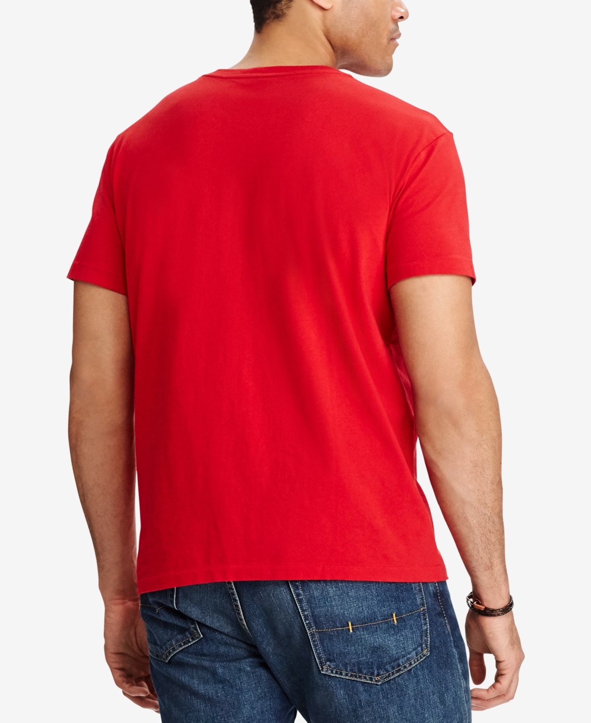 Polo Ralph Lauren Classic Fit Jersey V-neck T-shirt In Red