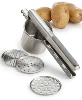 what does a potato ricer look like