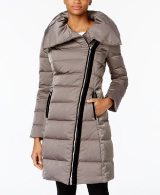 t tahari hooded puffer coat