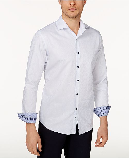 Tasso Elba Men S Stretch Medallion Print Shirt Created For Macy S