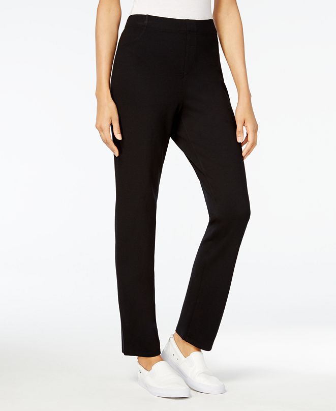 Karen Scott Sport PullOn Comfort Pants, Created for Macy's & Reviews