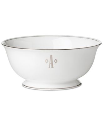 Lenox - Federal Platinum Monogram Block Serving Bowl