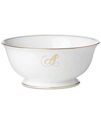 Lenox - Federal Gold Monogram Script Serving Bowl