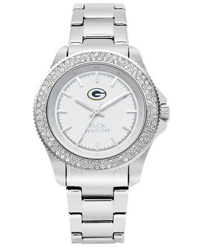 Jack Mason Women's Green Bay Packers Glitz Sport Bracelet Watch