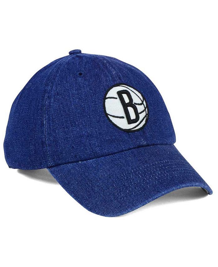 '47 Brand Brooklyn Nets All Denim CLEAN UP Cap - Macy's