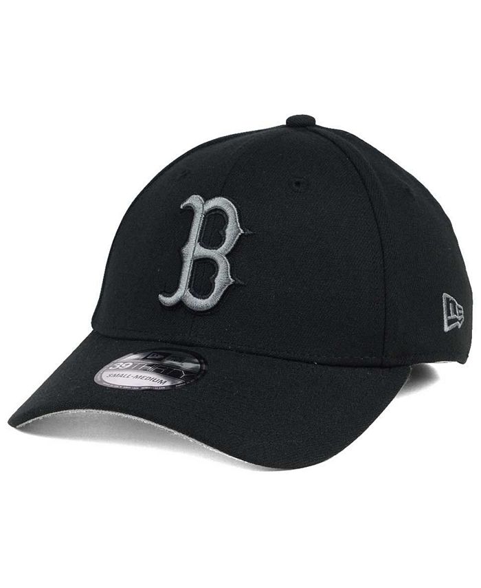 New Era Boston Red Sox Black and Charcoal Classic 39THIRTY Cap ...
