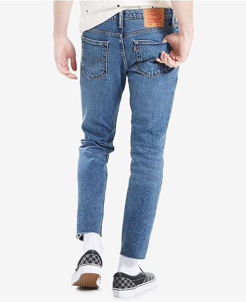 Levi's Men's 511™ Slim-Fit Cropped Raw-Hem Jeans & Reviews - Jeans ...
