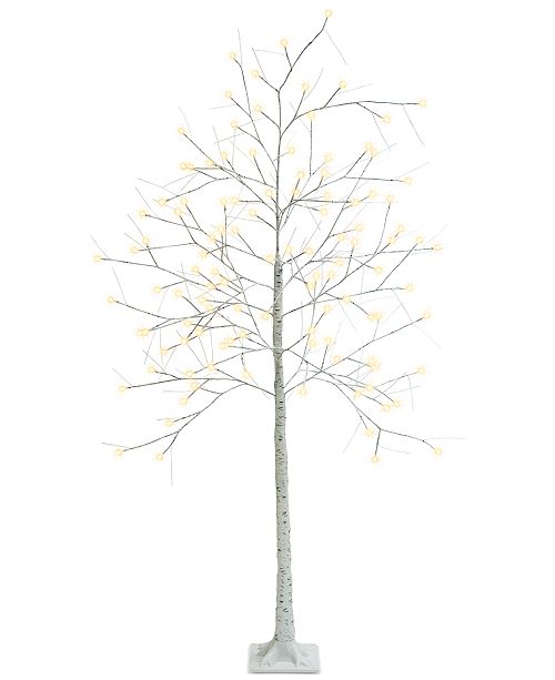 Mr Christmas 7 Ft Decorative Led Birch Tree Reviews All