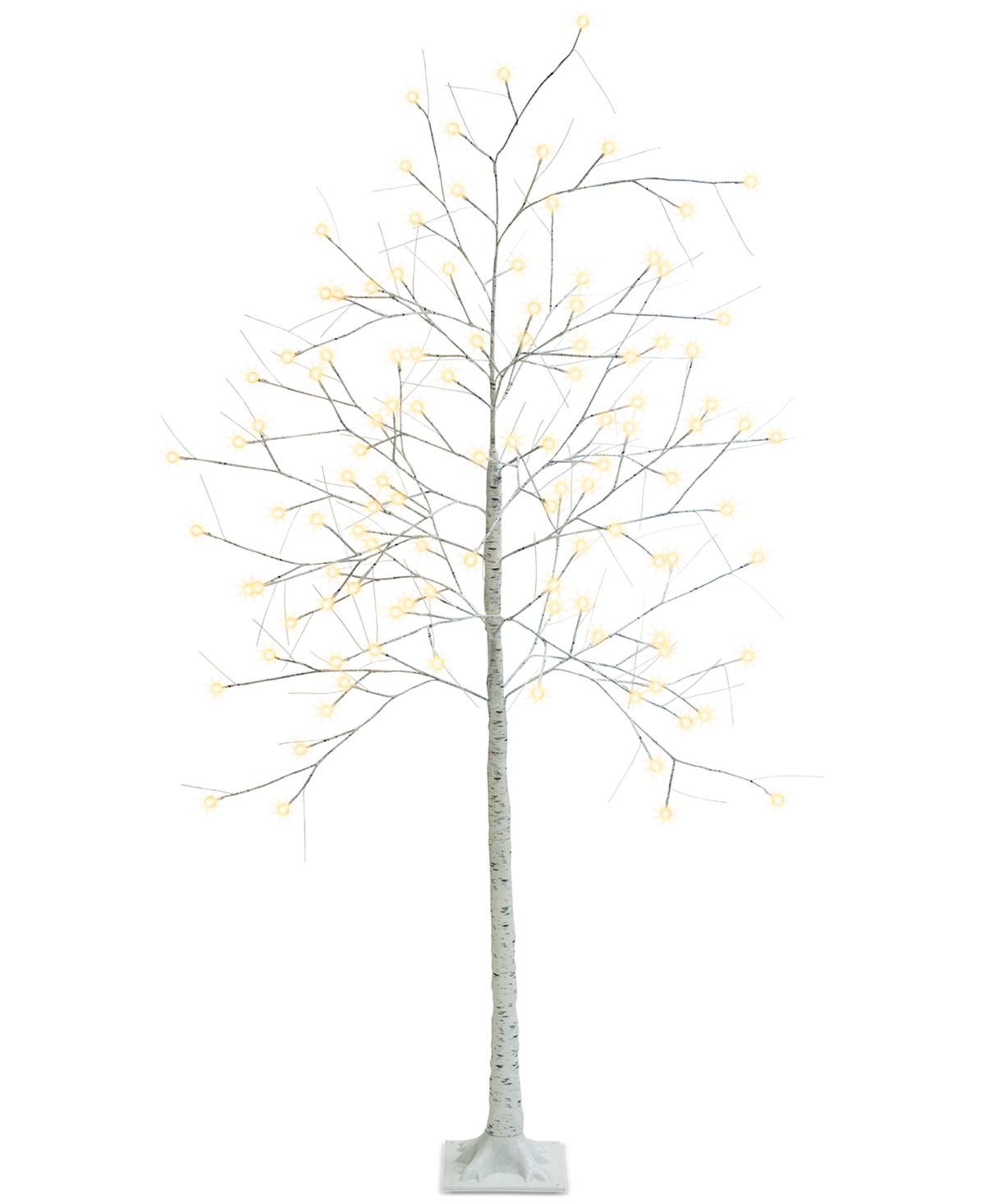 Mr. Christmas 7-ft. Decorative Led Birch Tree In White