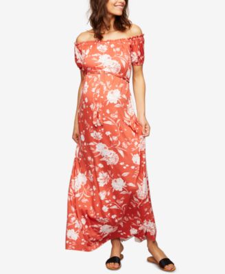 Rachel Pally Maternity - Maternity Off-The-Shoulder Maxi Dress