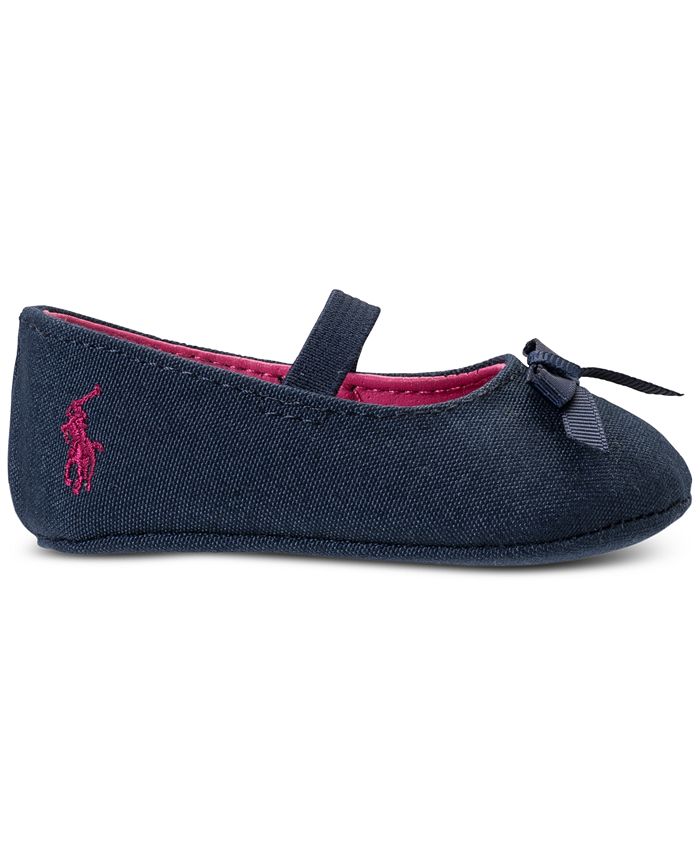 Polo Ralph Lauren Baby Girls' Penelope Layette Crib Ballet Shoes from