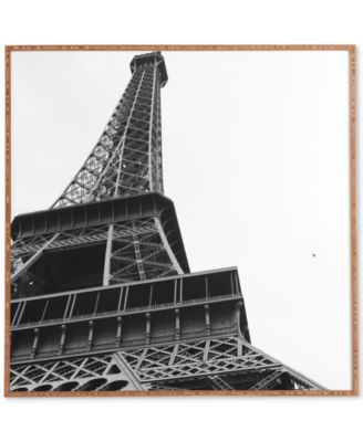 Deny Designs - Khristian A Howell La Tour Eiffel Bamboo-Framed Wall Art