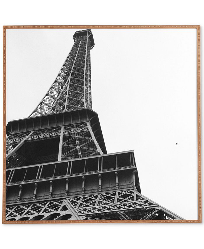 Deny Designs - Khristian A Howell La Tour Eiffel Bamboo-Framed Wall Art