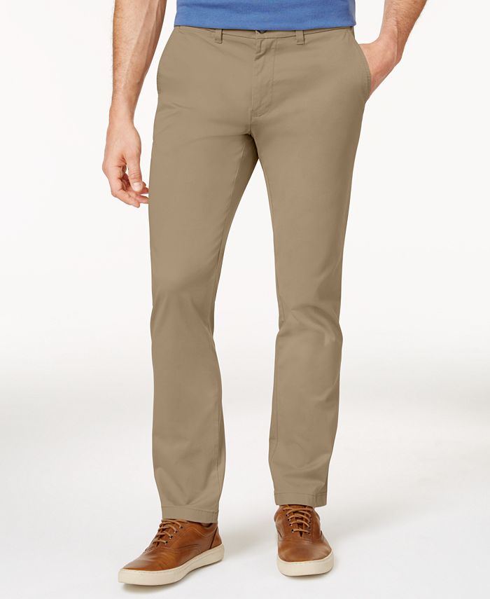Tommy Hilfiger Men's Slim-Fit Stretch Chino Pants, Created for Macy's ...